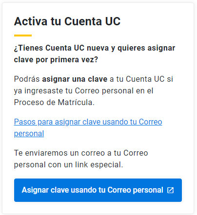 Activa tu cuenta UC